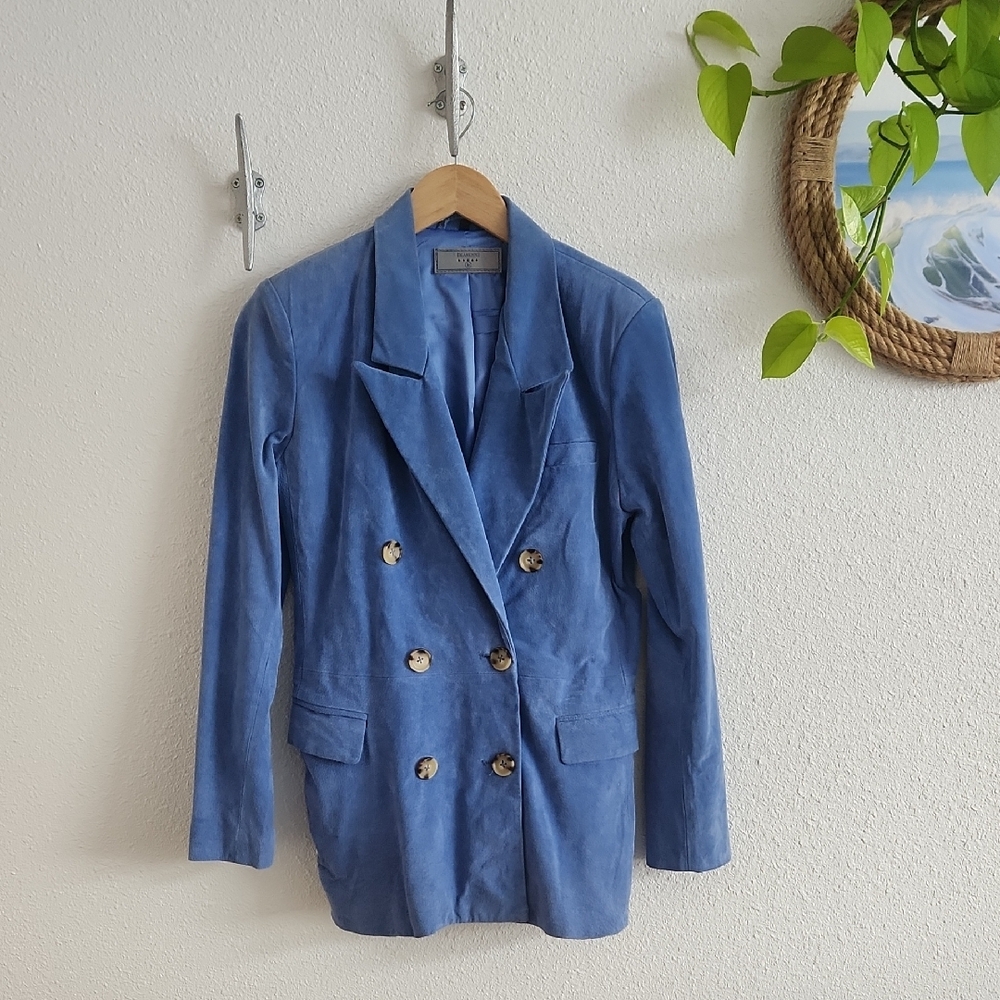 BLANKNYC Satin Blue Blazer